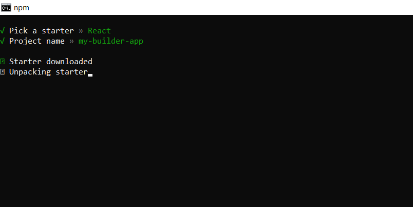 Builder.io command