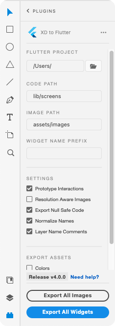 Integrate Flutter with Adobe XD